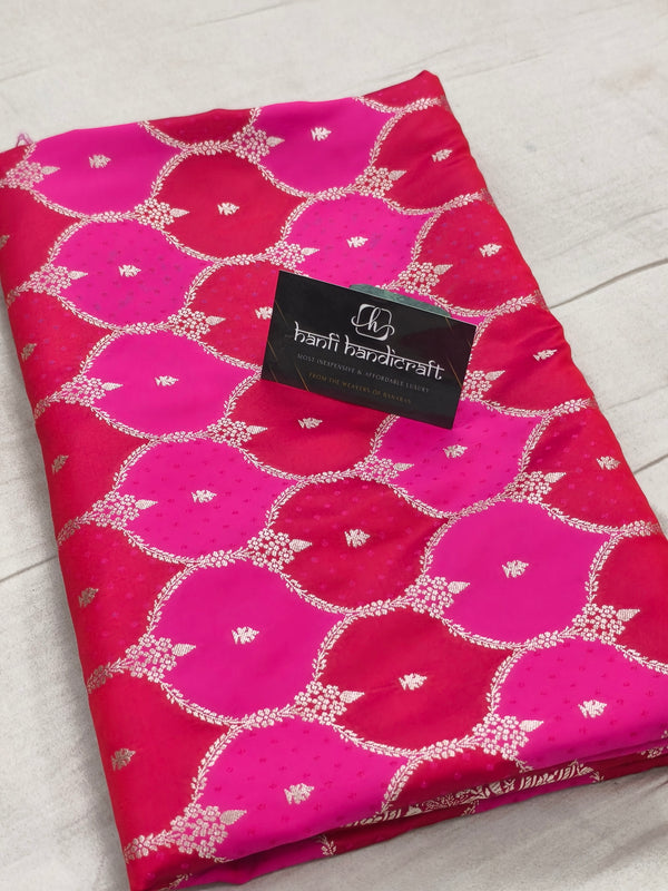 Rani-Red Rangkaat Banarasi Mashru Silk Saree | Wedding Special