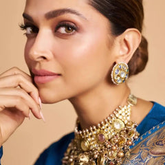 Deepika Padukone Handloom Kadhwa Pure Katan Silk Vintage Minakari Banarasi Saree