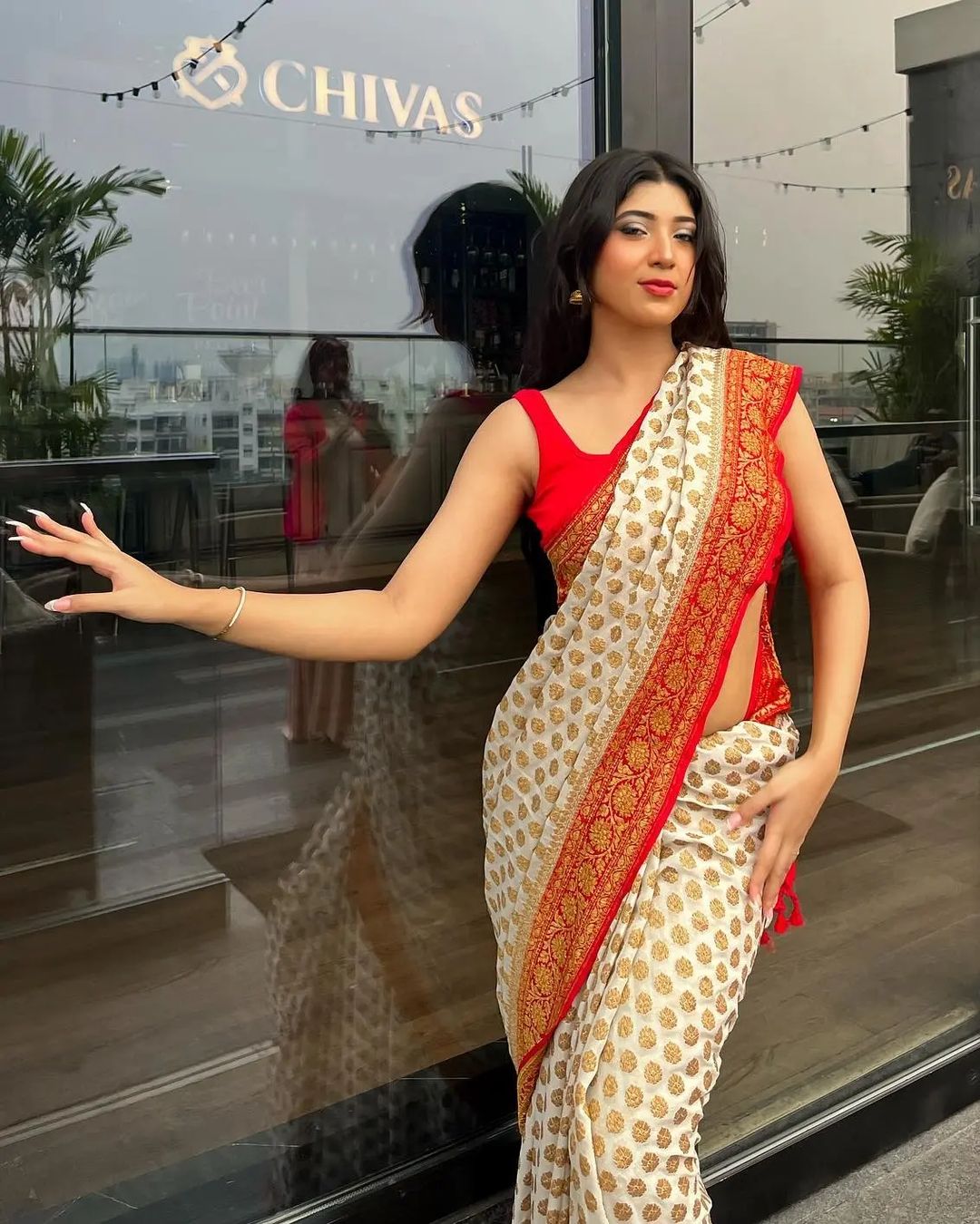 Authentic Banarasi Khaddi Minzari Georgette Saree | Elegant Saree For Special Occasions