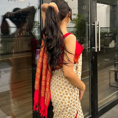 Authentic Banarasi Khaddi Minzari Georgette Saree | Elegant Saree For Special Occasions