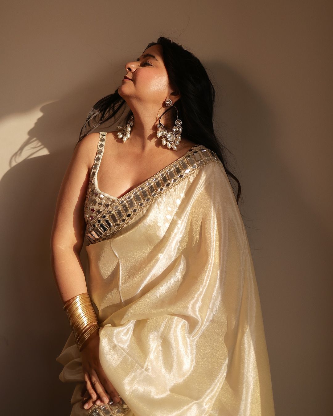 Designer Mirror Work Pure Tissue Silk Saree | Special Edition
