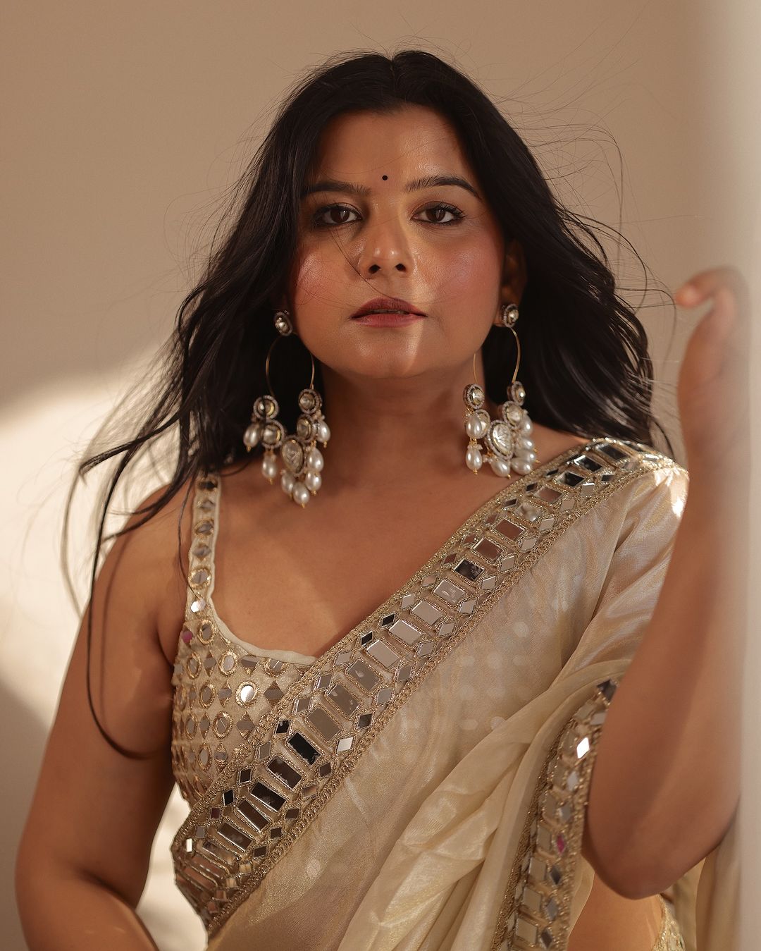 Designer Mirror Work Pure Tissue Silk Saree | Special Edition