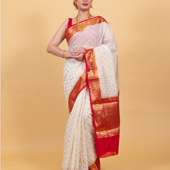 Most Appealing Banarasi Woven Soft Georgette Saree | Hanfi Handicraft