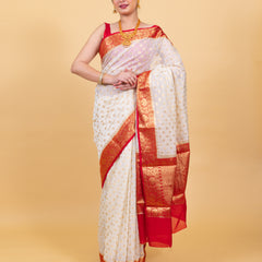 Most Appealing Banarasi Woven Soft Georgette Saree | Hanfi Handicraft