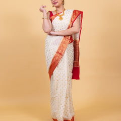 Most Appealing Banarasi Woven Soft Georgette Saree | Hanfi Handicraft