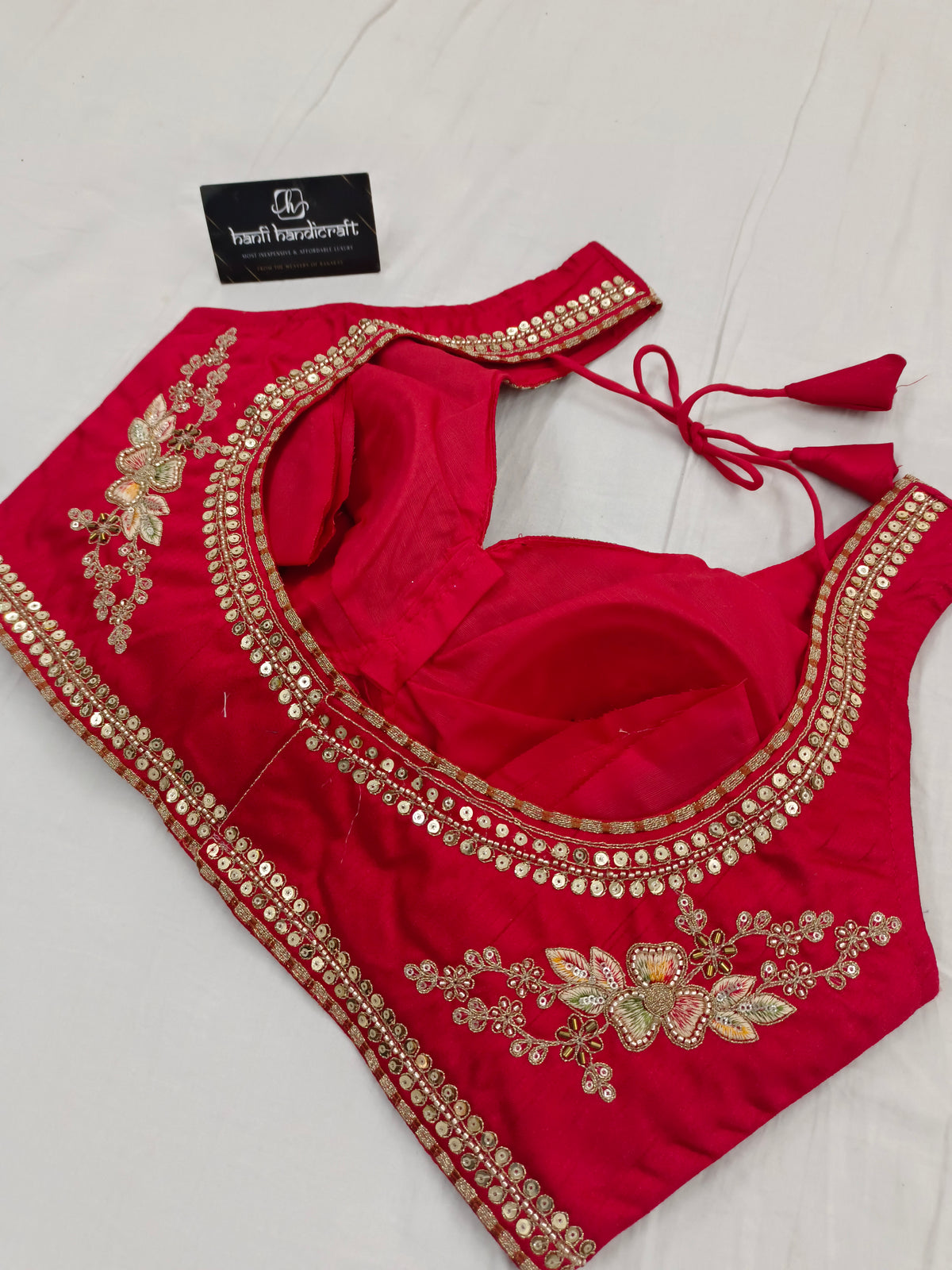 Shilpa Shetty Inspired Designer Mashru Satin Silk Mirror Work Saree with Blouse Free Size
