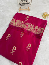 Prakriti Rani Pink Mashru Silk Banarasi Saree