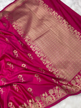 Prakriti Rani Pink Mashru Silk Banarasi Saree