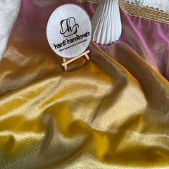 Premium 3D Multi Shade Tissue Saree with Soft Mirror Border