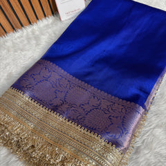 Maharani Tissue Silk Saree – Royal Blue