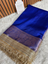 Maharani Tissue Silk Saree – Royal Blue