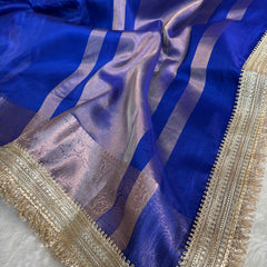 Maharani Tissue Silk Saree – Royal Blue