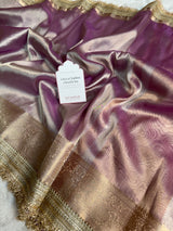 Maharani Tissue Silk Saree – Lilac Purple