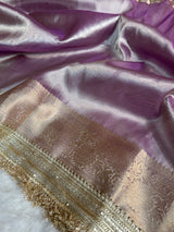 Maharani Tissue Silk Saree – Lilac Purple