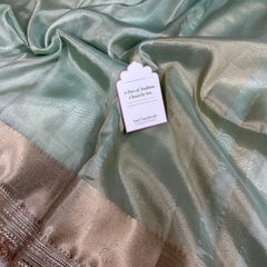 Maharani Tissue Silk Saree – Sea Green