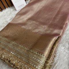 Maharani Tissue Silk Saree – Baby Pink