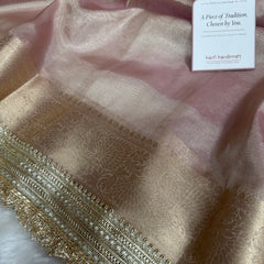 Maharani Tissue Silk Saree – Baby Pink