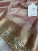 Maharani Tissue Silk Saree – Baby Pink