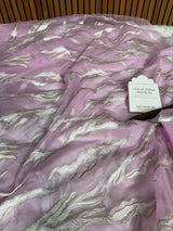 Lavender Haze Modern Zari Embroidered Kora Organza Saree