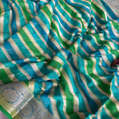 Rangkat Pure Khaddi Chiffon Banarasi Saree