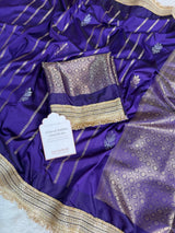 Imperial Violet Shahi Nazakat Banarasi Soft Silk Saree