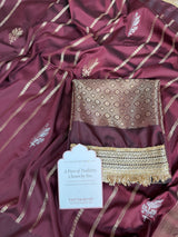 Royal Maroon Shahi Nazakat Banarasi Soft Silk Saree