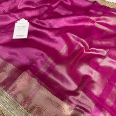 Maharani Tissue Silk Saree – Fuscia Pink