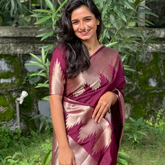Traditional Banarasi Woven Soft Silk Temple Saree