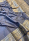 Elegant Banarasi Woven Soft Silk Saree with Water Zari Border Pallu and Blouse